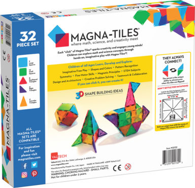 Magna-Tiles Clear Colors 32 - MT-02132 - Image 2